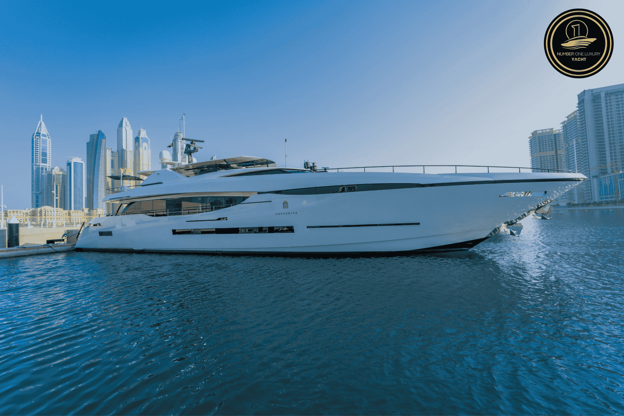 No 1 Yacht Bridgetown 124ft Superyacht Hire in Dubai