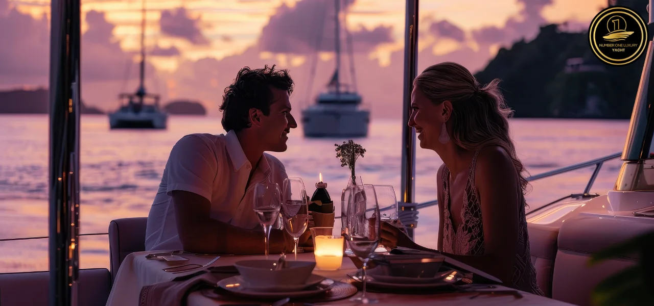 yacht rental dubai with dinner