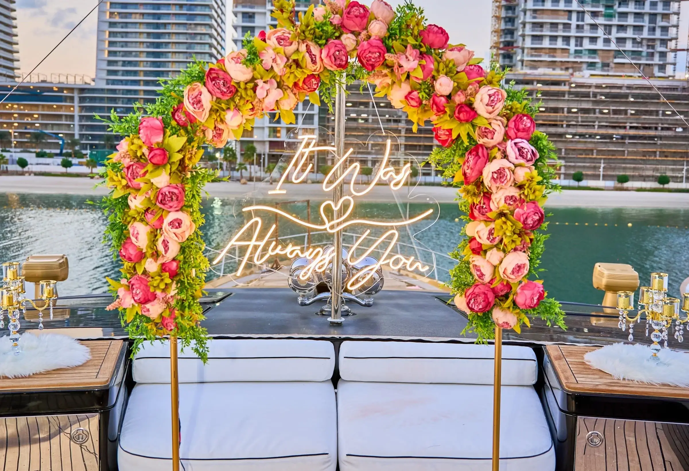 Yacht wedding Dubai Package